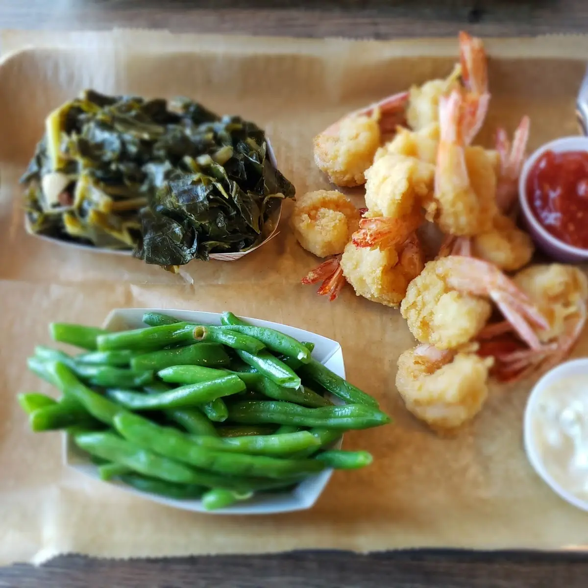 Fried Shrimp & 2 Sides