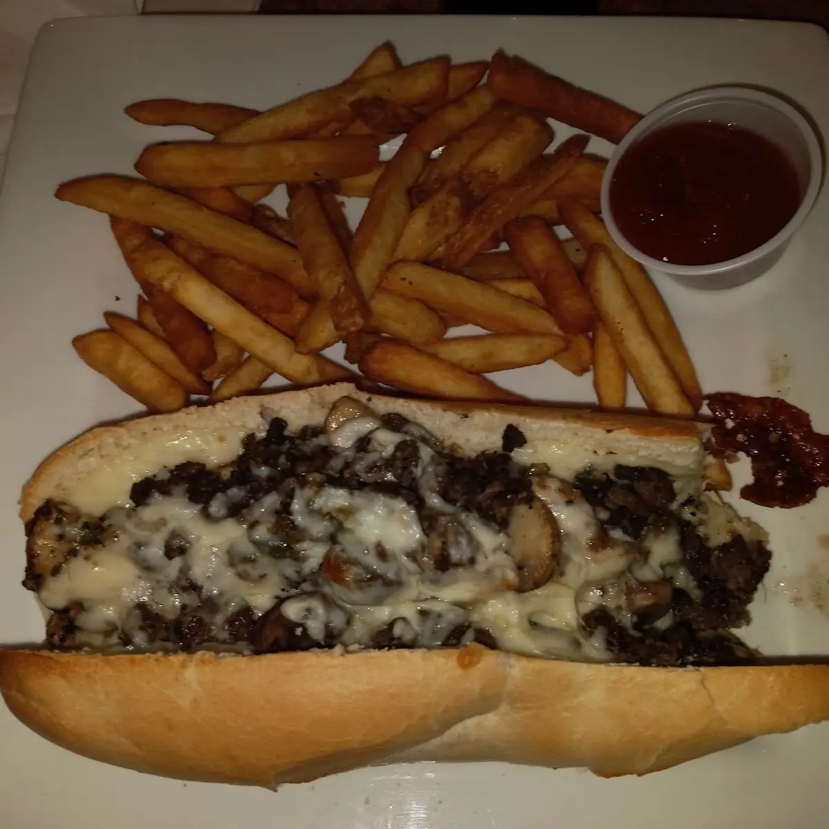 Steak Sandwich & Fries