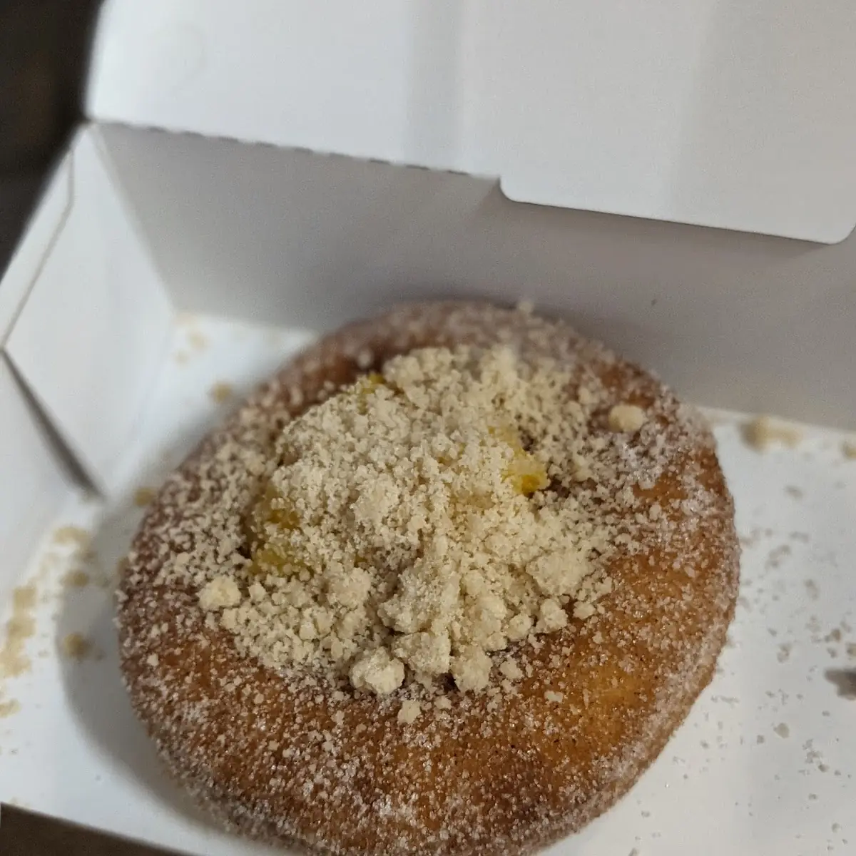 Peach Cobbler Doughnut