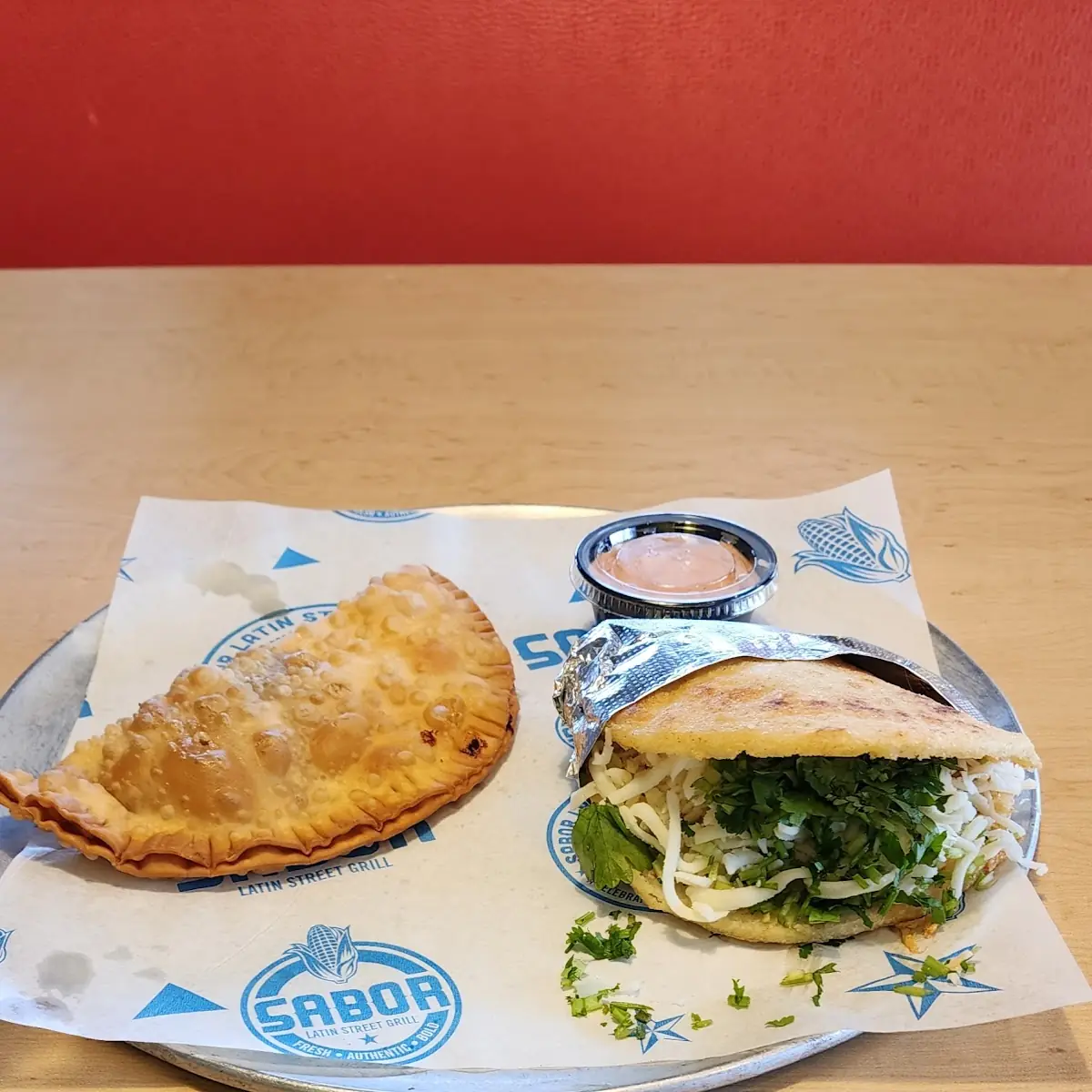Beef Empanada and Arepas Traditional