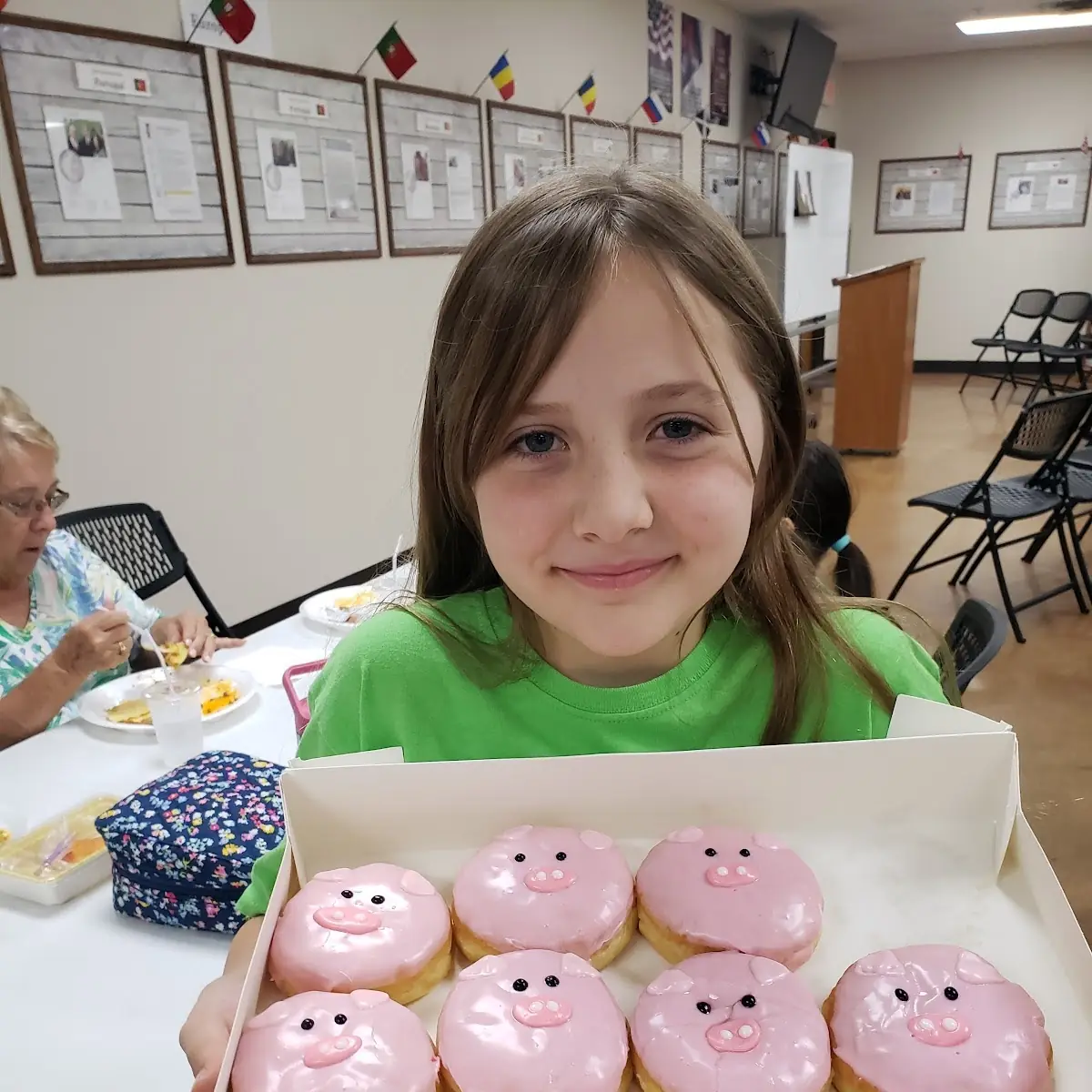 Such Cute Pig Donuts for Daughters Birthday