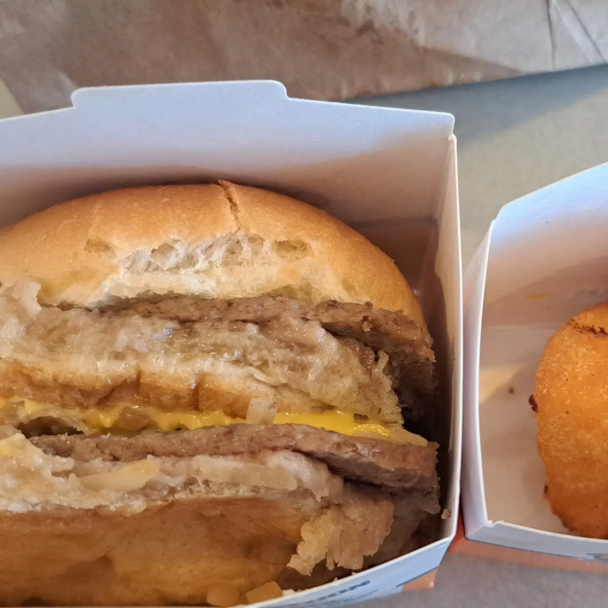 dbl Cheeseburger and Mac and Cheese Bites