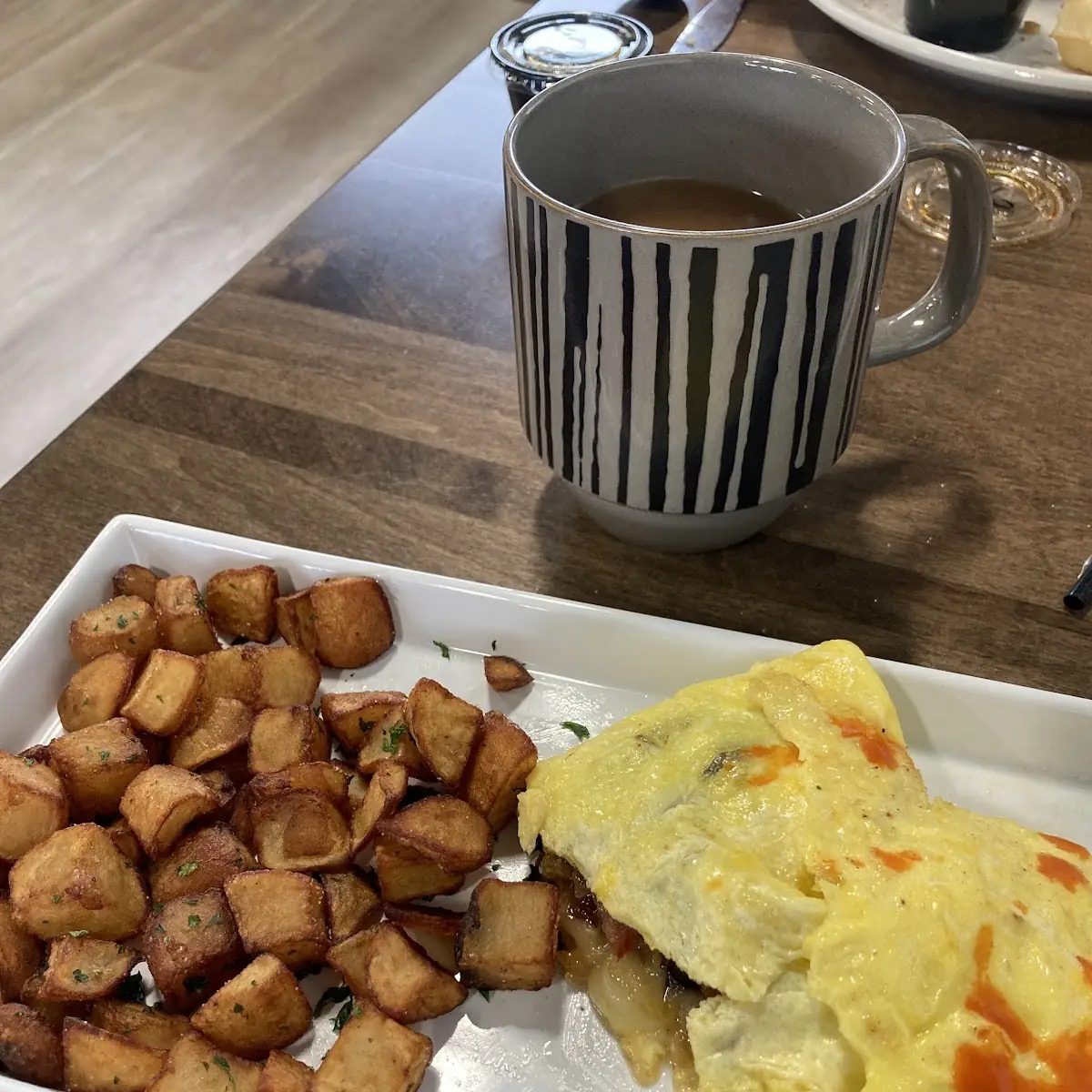 Omelet with Hash Browns