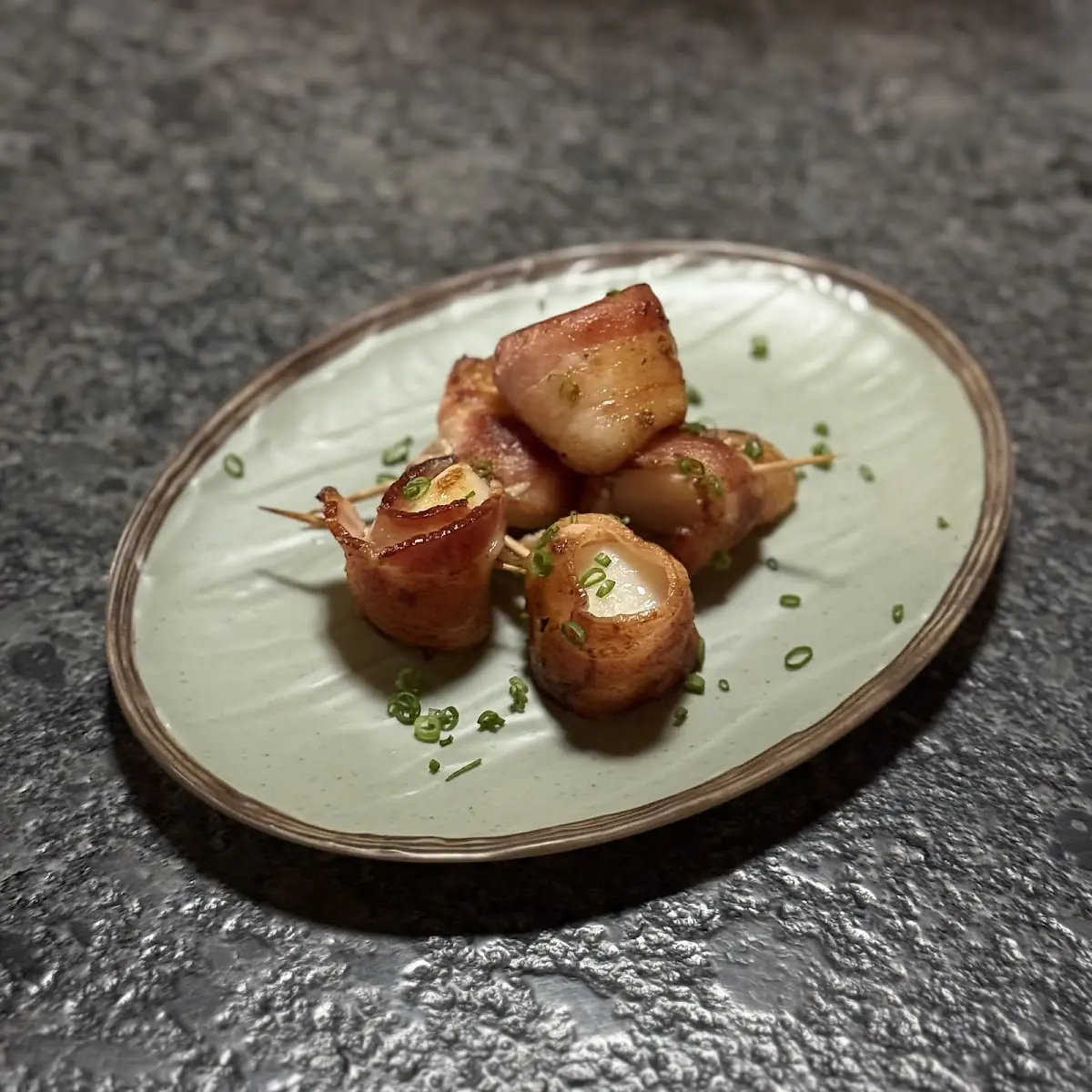 Crispy Bacon Wrapped Scallops