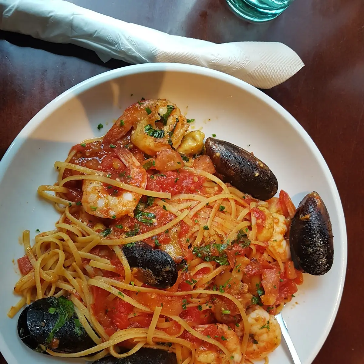 Calabrian Steak & Shrimp Bucatini