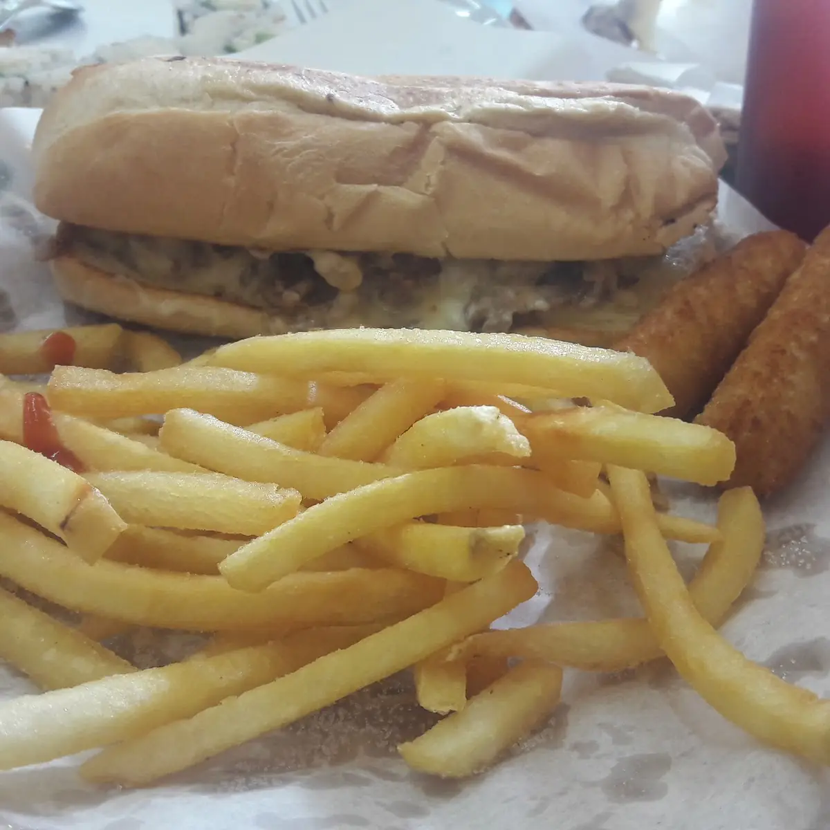 Philly Cheese Steak and Fries