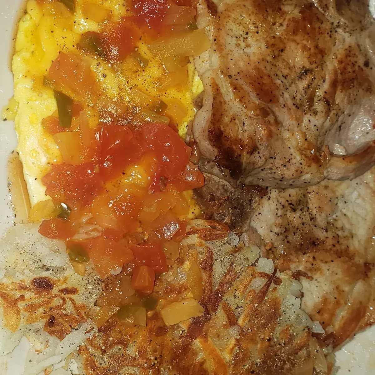 Pork Chops and Eggs