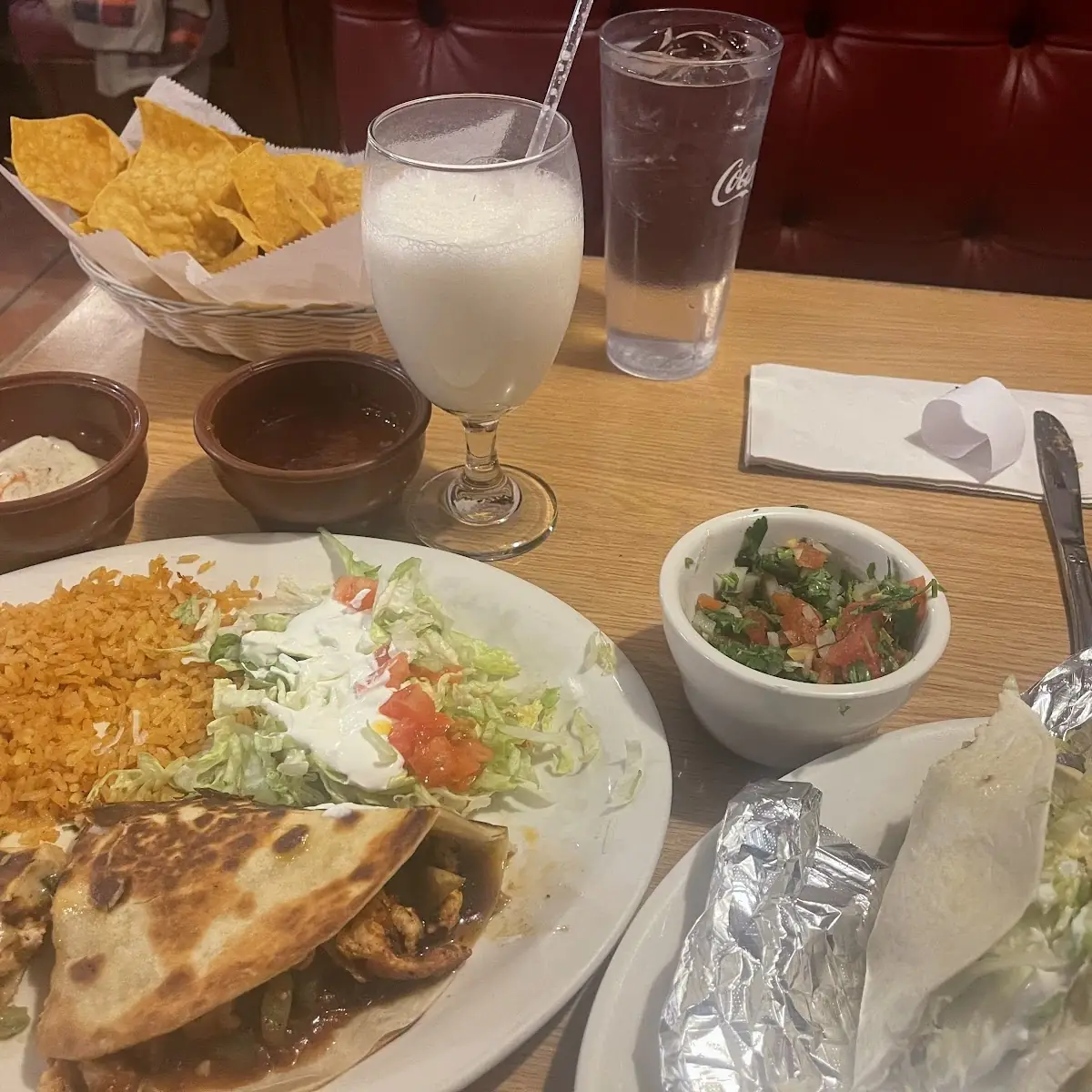 Fajita Quesadilla and Chicken Tacos
