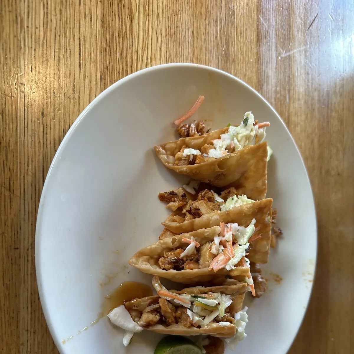 Wonton Chicken Tacos
