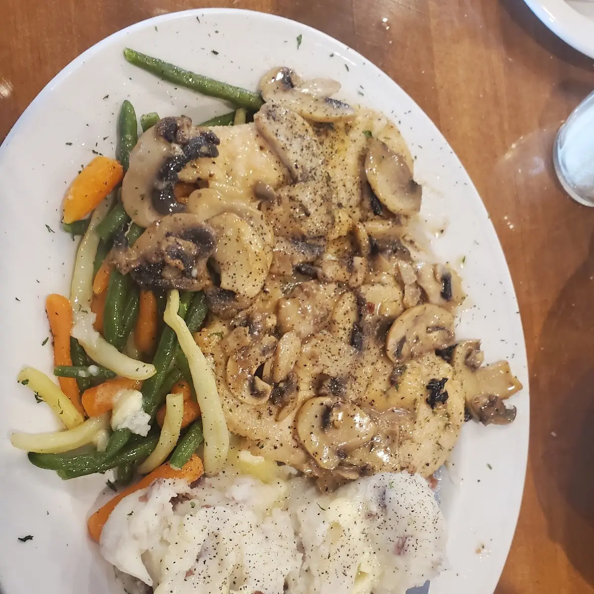 Mushroom Sauce Chicken Parmigiana