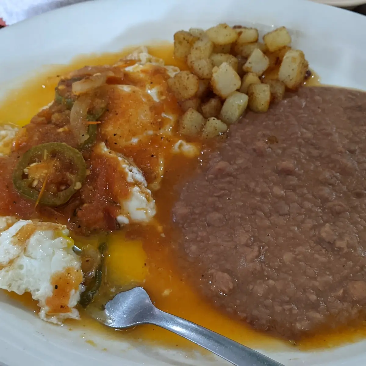 Huevos Rancheros Con Pork Chops