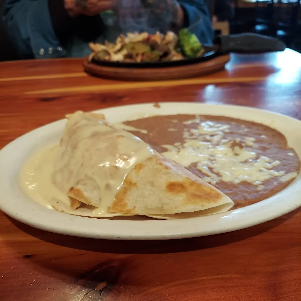 Chicken Quesadilla with Beans