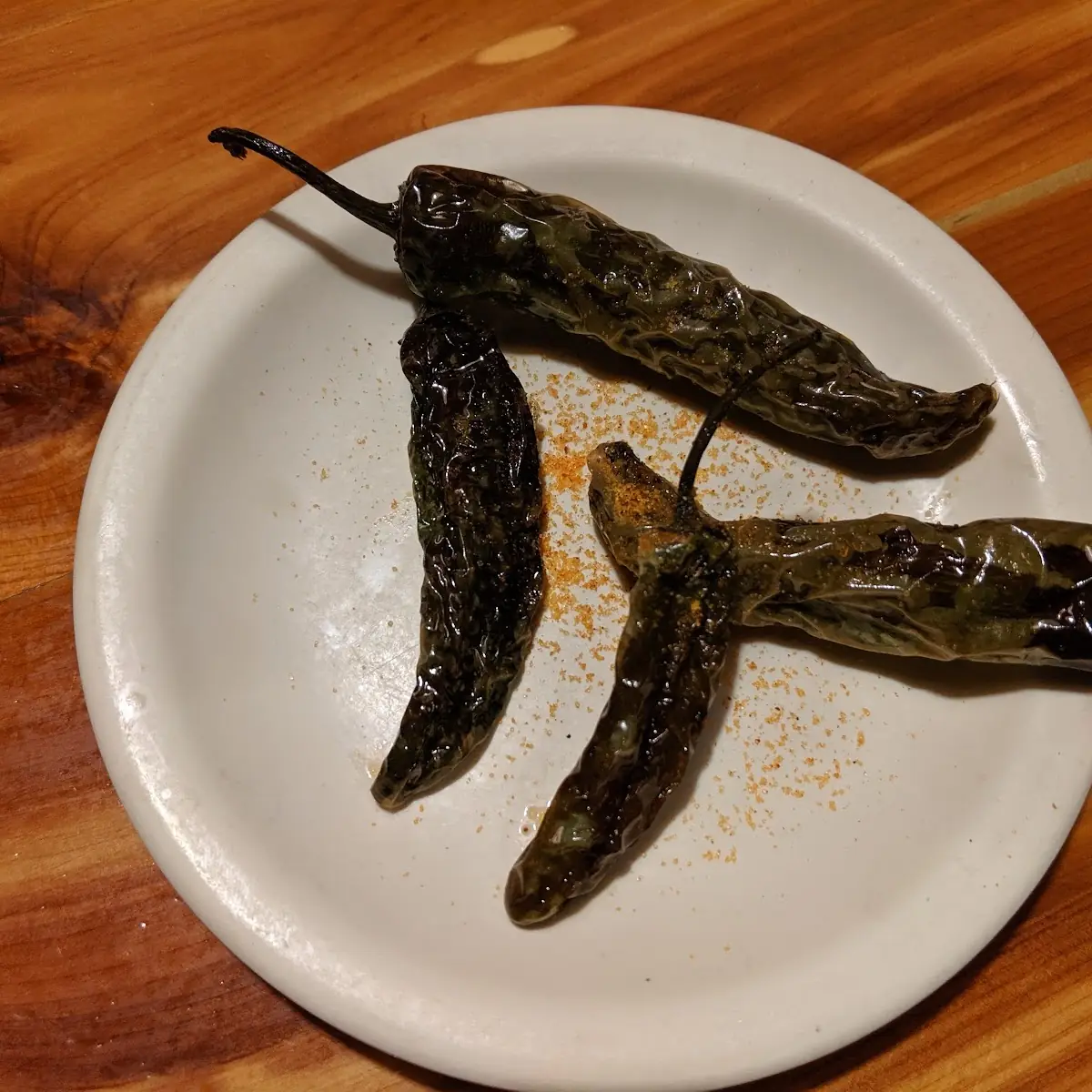 Grilled Hot Peppers