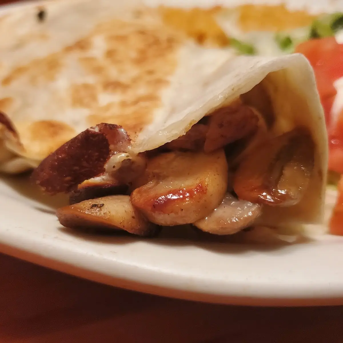 Mushroom Quesadilla