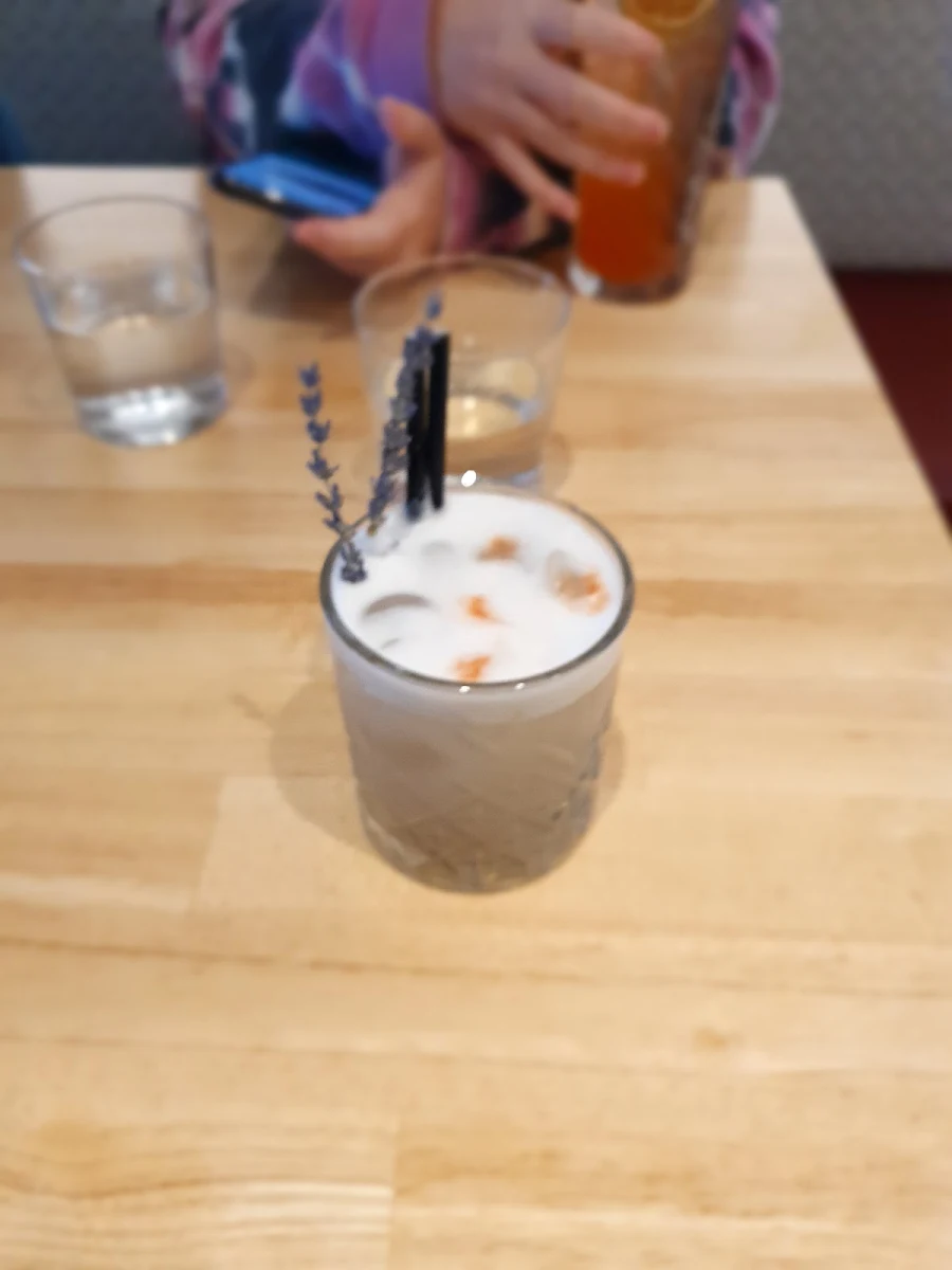 Lavender Gin Sour, Poppies Southbank