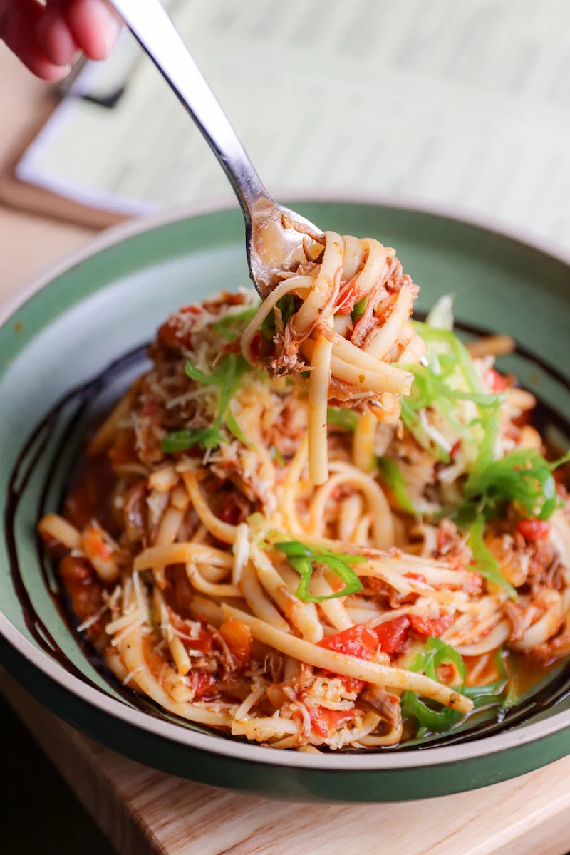Pulled Lamb Linguini, Poppies Southbank