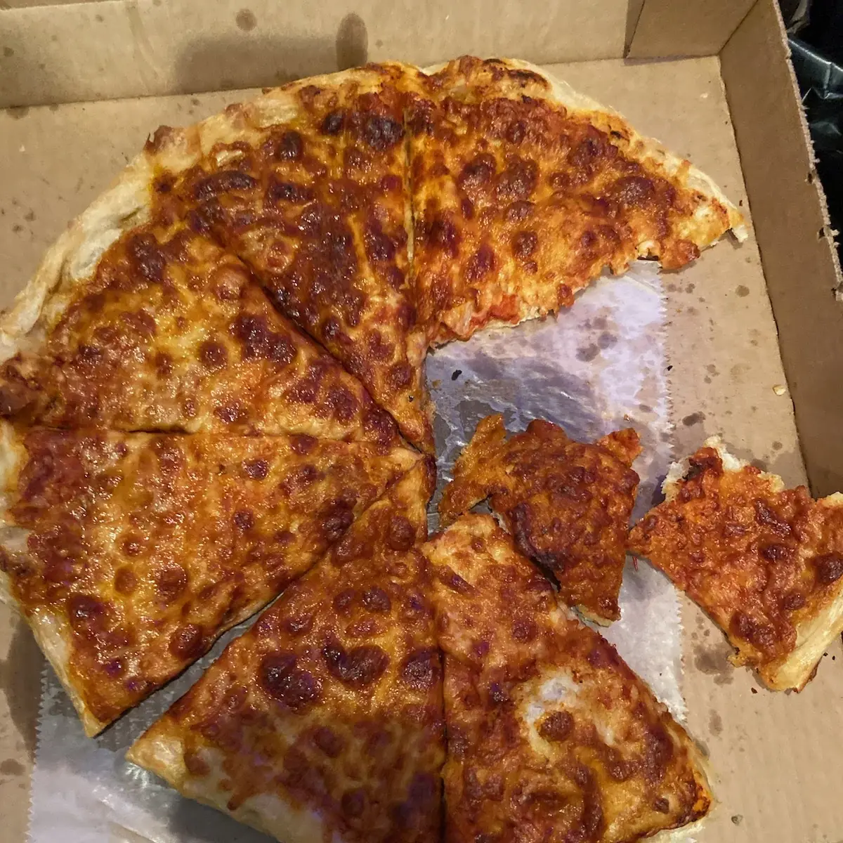 Paper Thin Extra Burnt Extra Cheese Pizza