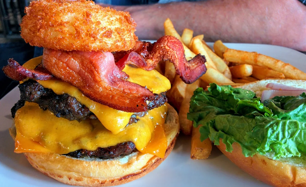 Bacon Cheeseburger and Fries