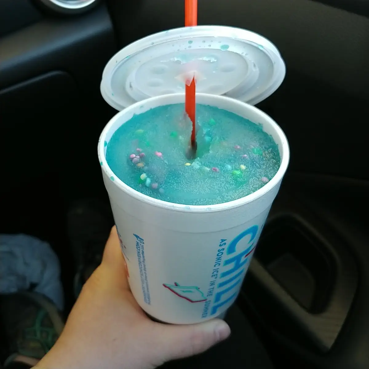 Blue Raspberry Slush with Nerds Candy