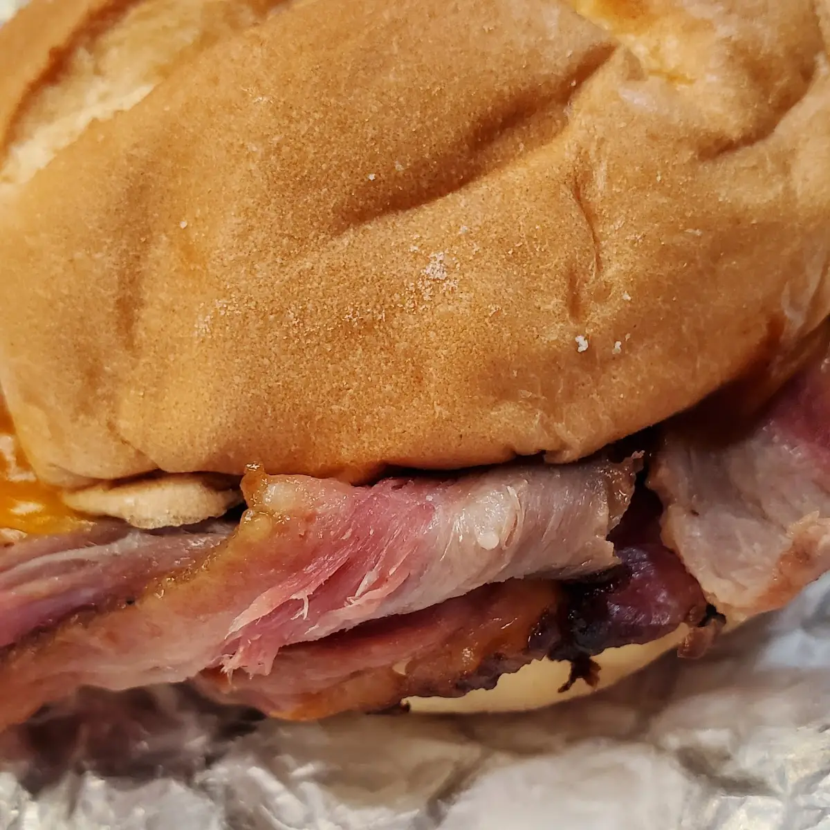 Quarter Pound Chopped Brisket Sandwich