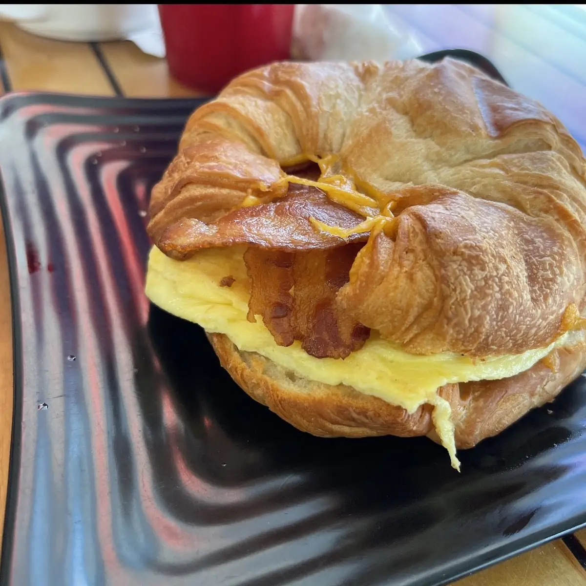 Ham or Bacon & Cheese Croissant