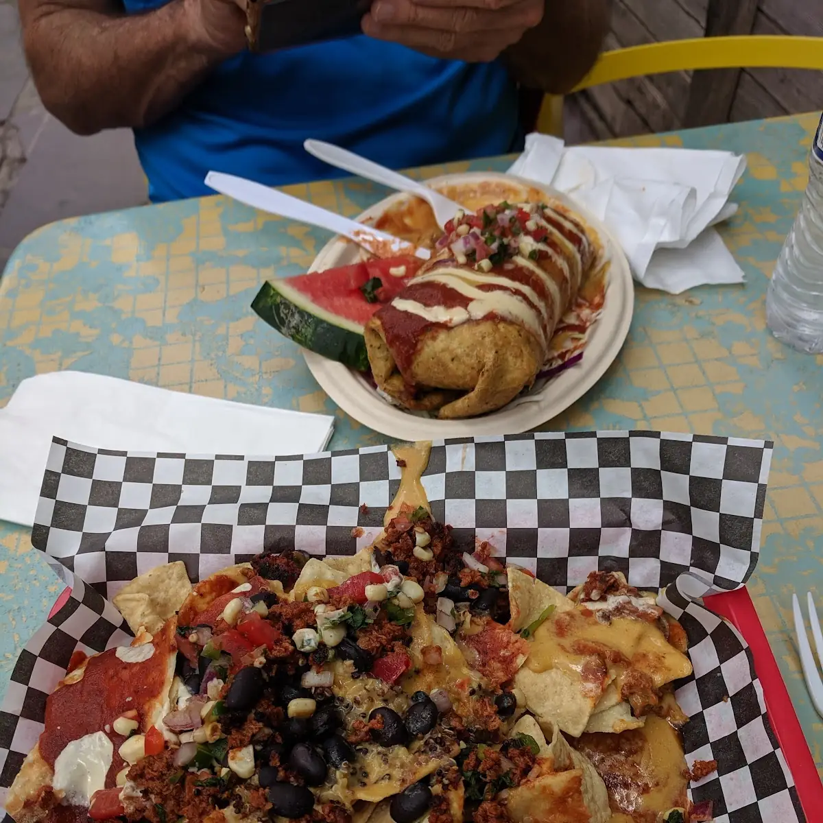 Nachos and Quesadilla Tacos