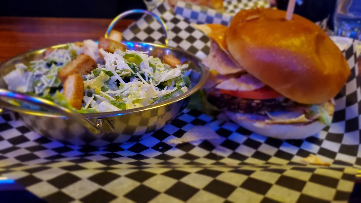 Caesar Salad & Veggie Burger Combo