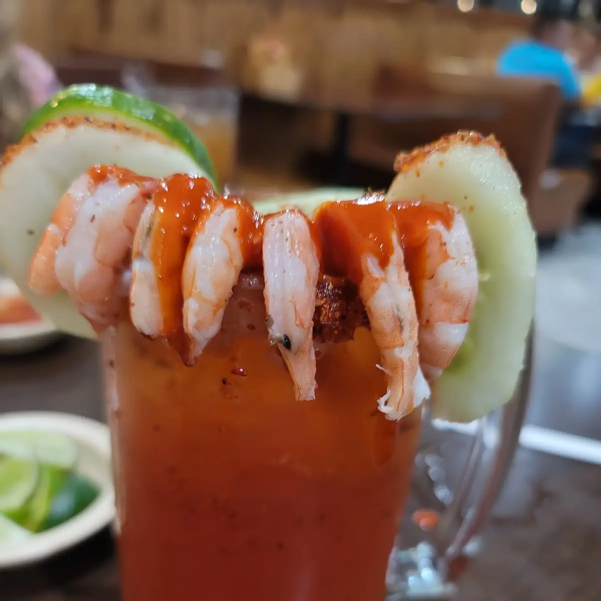 Michelada with Shrimp Broth