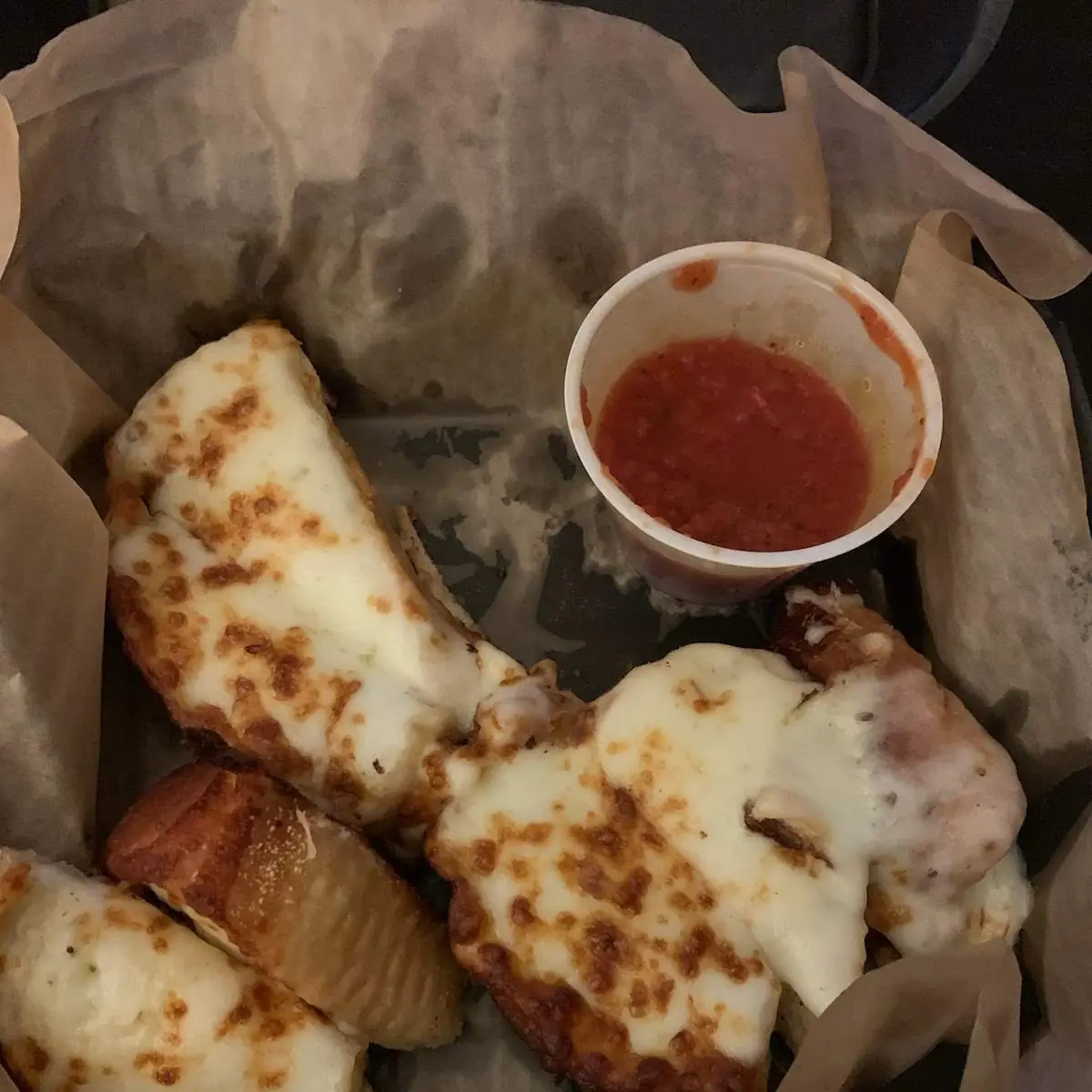 Cheese Bread and Marinara Sauce