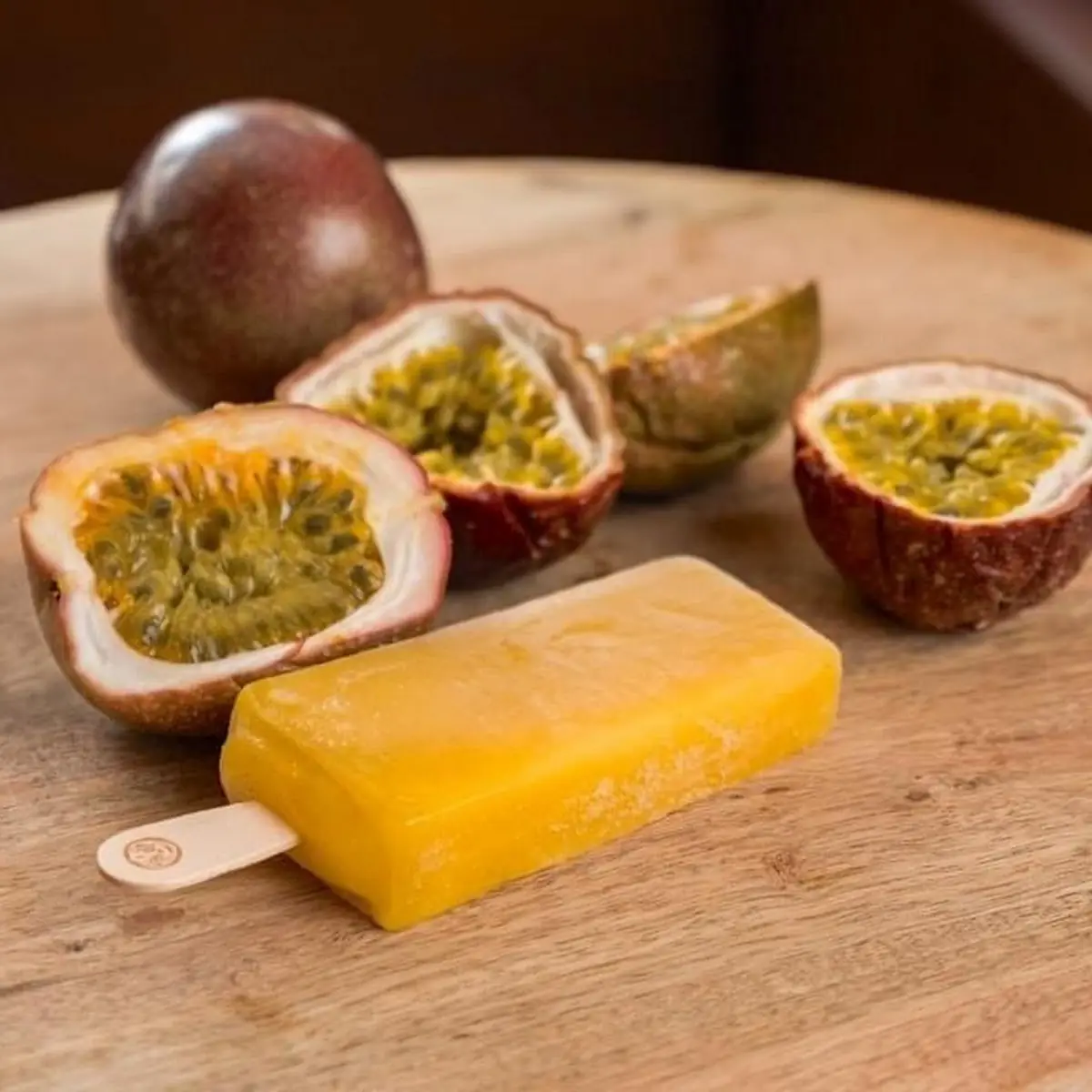 Passion Fruit Filled with Condensed Milk