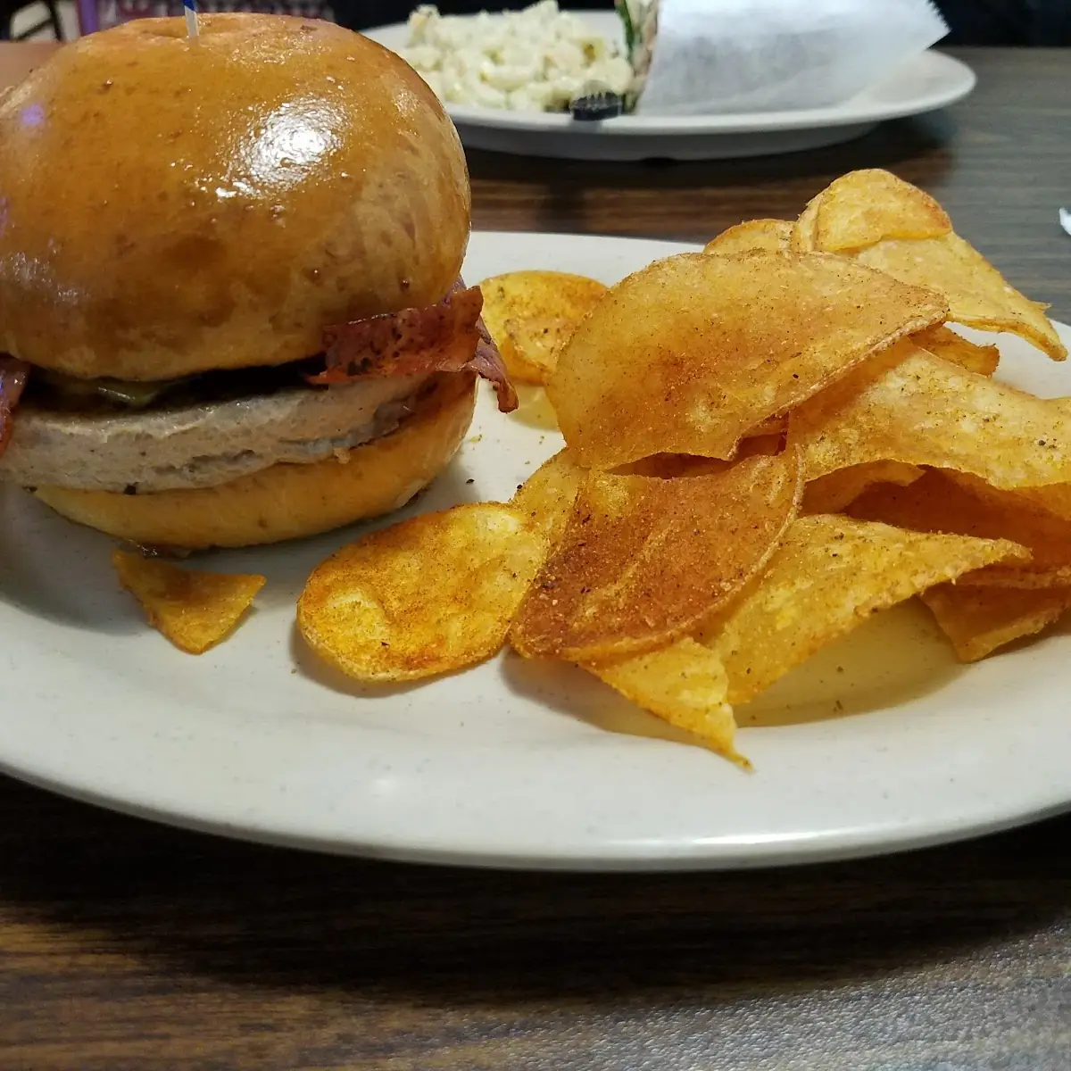 Turkey Burger with Turkey Bacon