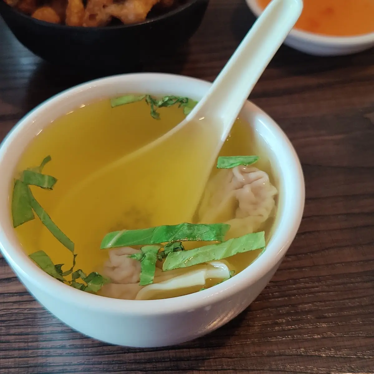 Egg Drop and Wonton Soup