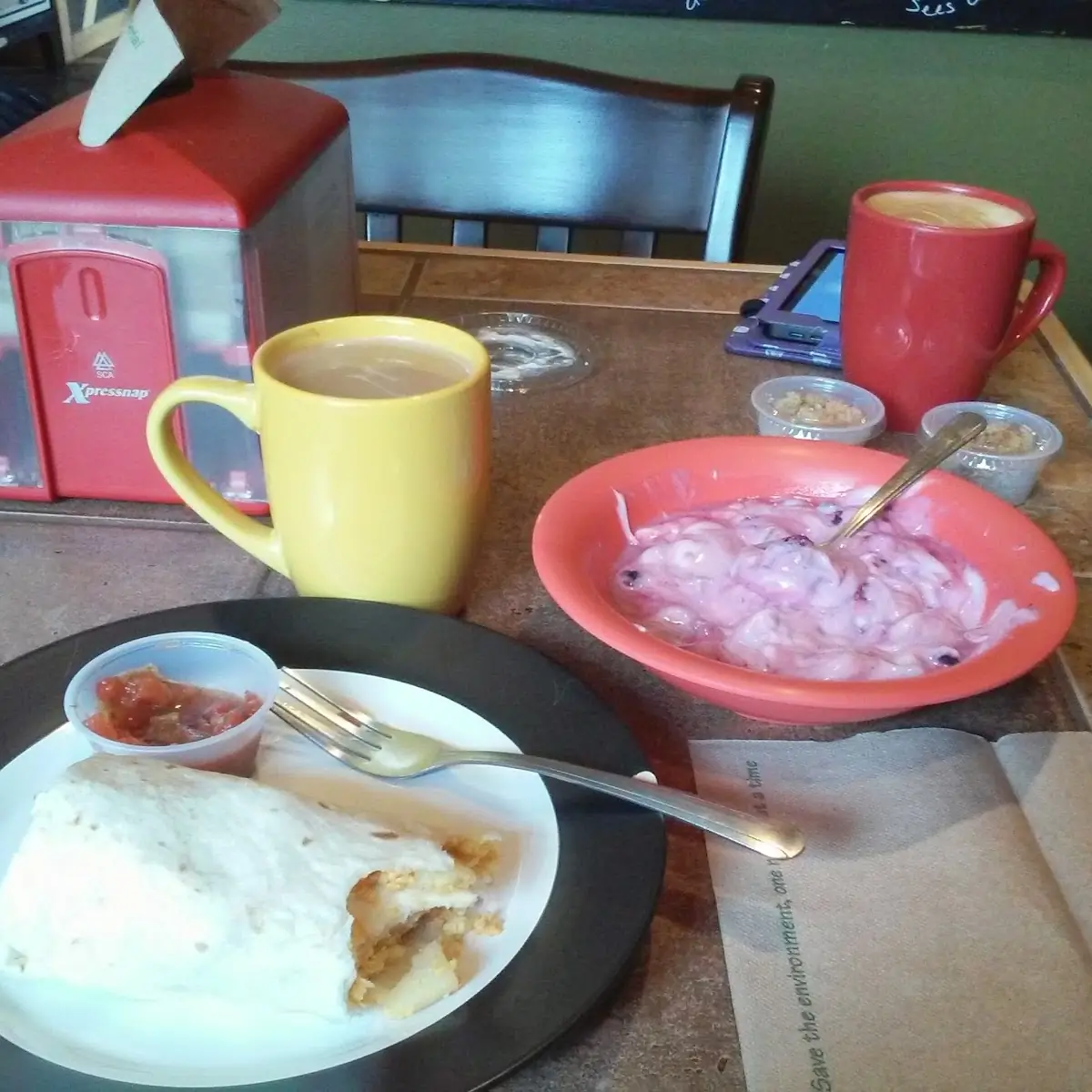 Vegetarian Breakfast Burrito