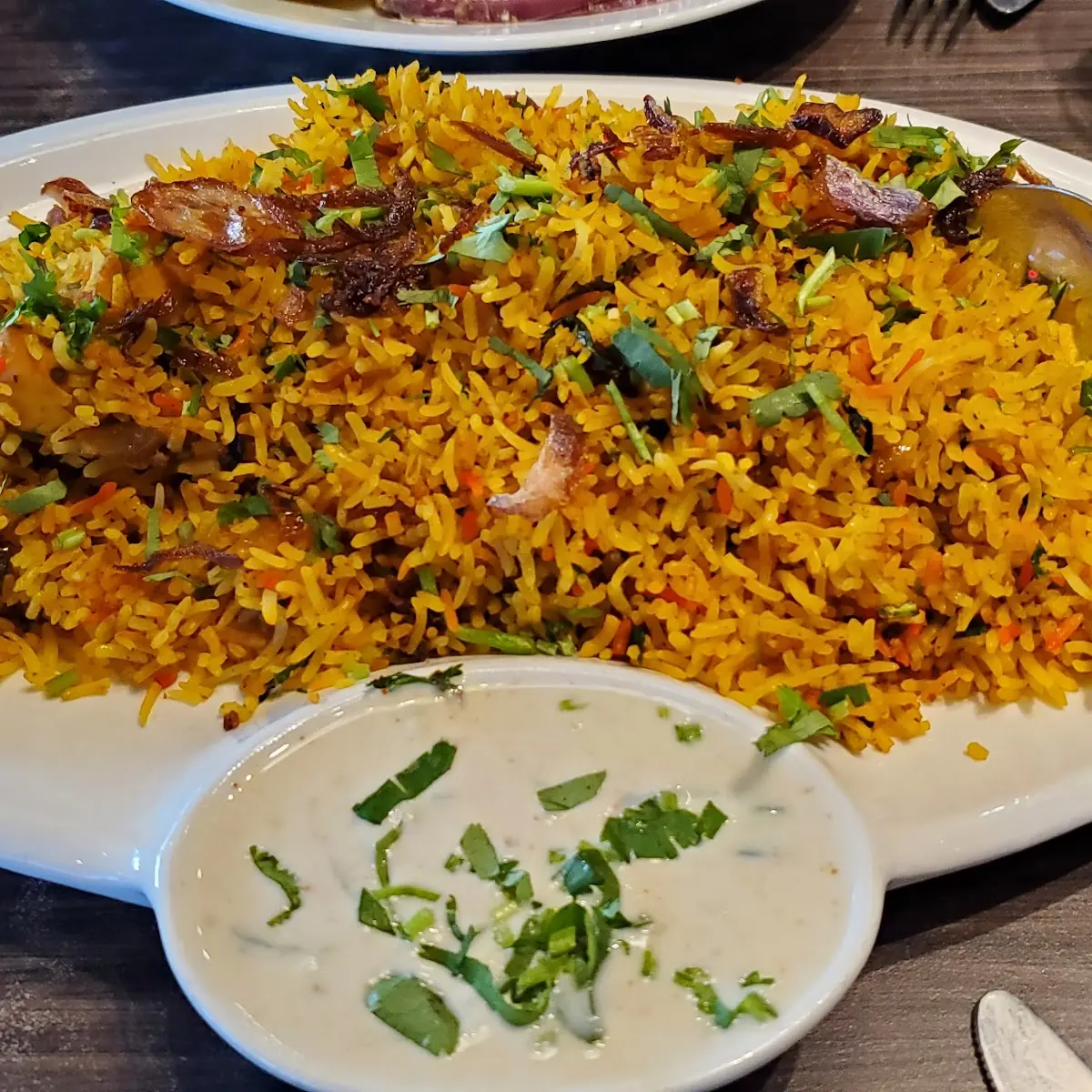 Chicken Biryani with Raita