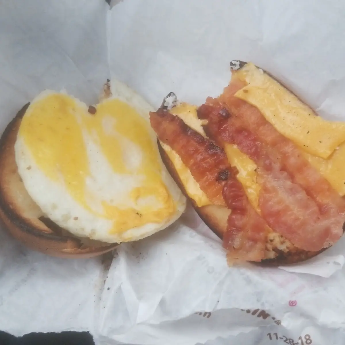 Bacon Egg and Cheese Croissant Sandwich