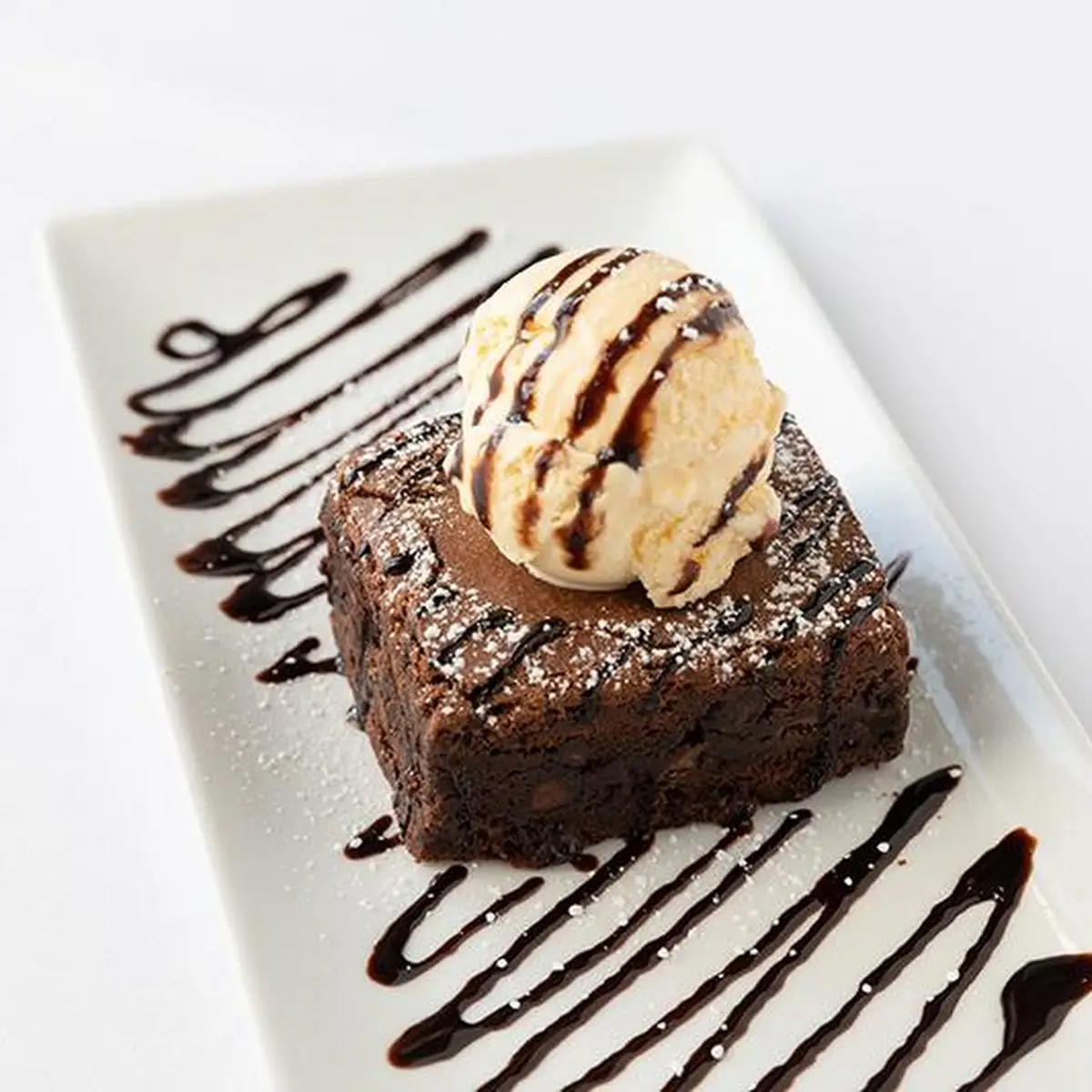 Duo of Double Chocolate Brownie & Maker's Mark Bourbon Bread Pudding