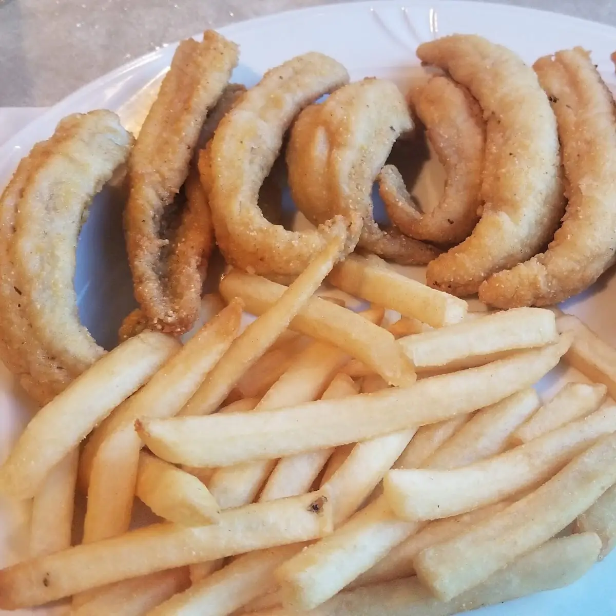 Lake Perch Dinner with French Fries
