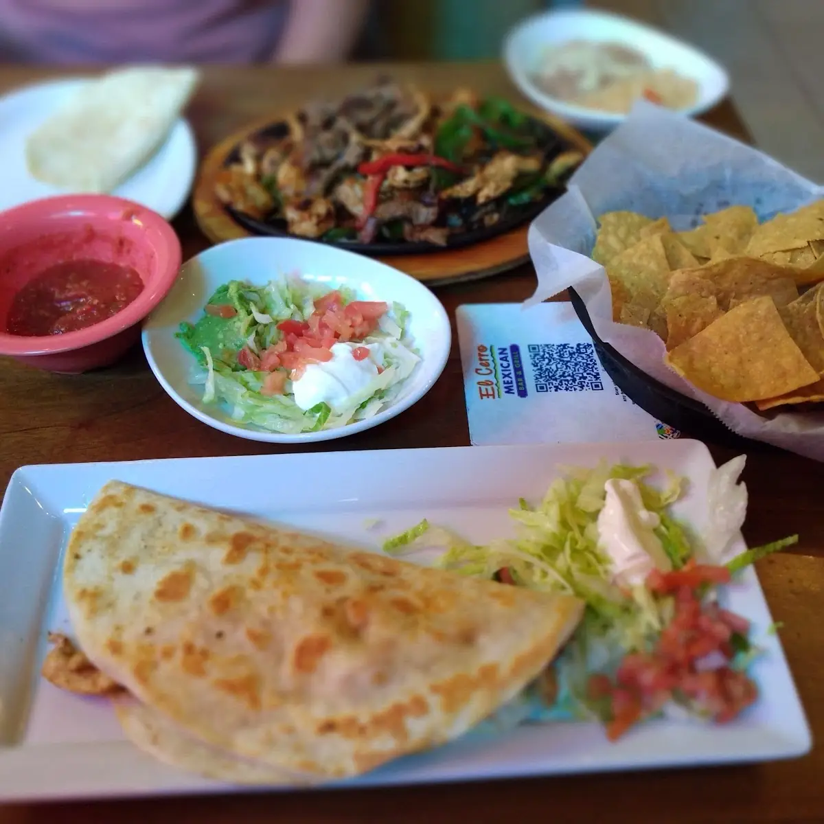 Cheese Quesadilla and Rice