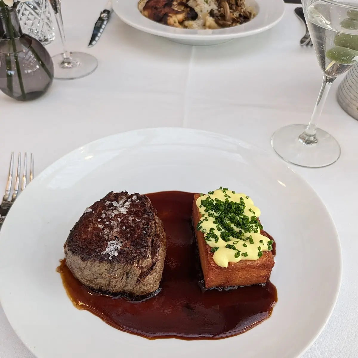 Filet Mignon with Potato Pave