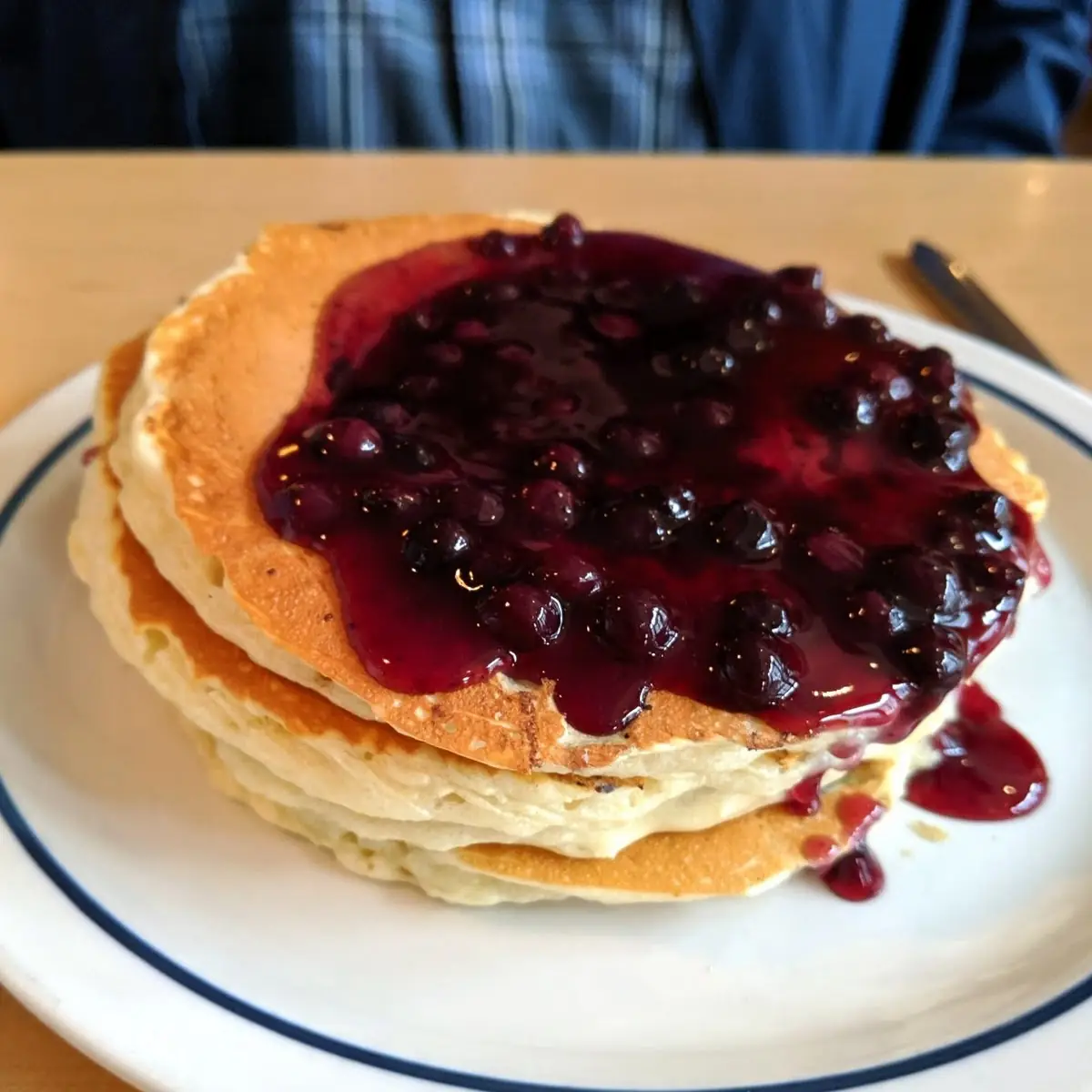 Double Blueberry Pancakes, IHOP