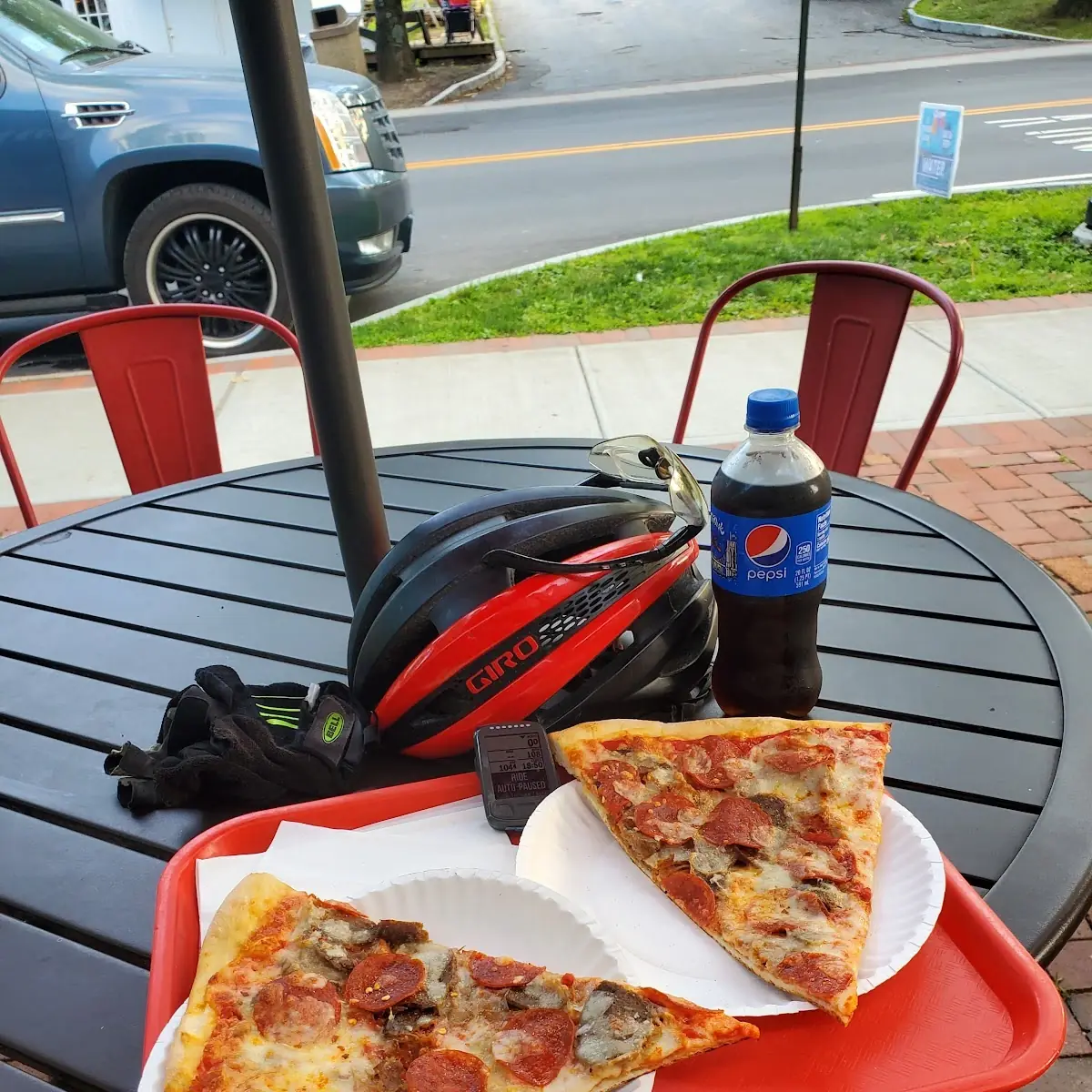 Sausage Pizza Slice and Pepperoni Pizza Slice