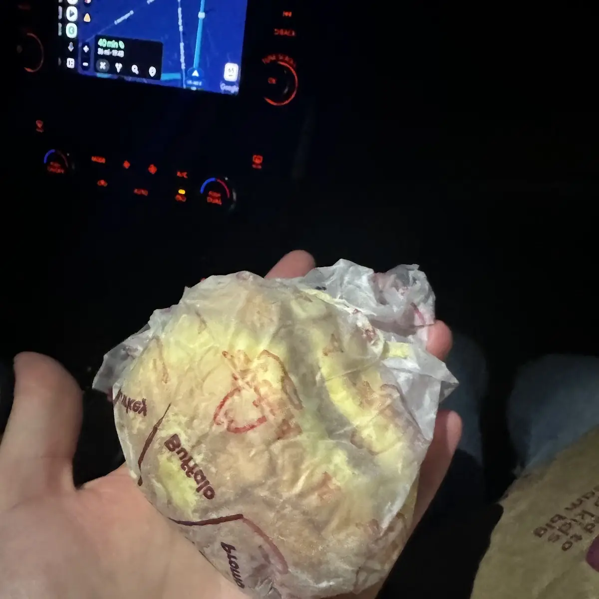 Balled Up Microwaved Chicken Tender Slider
