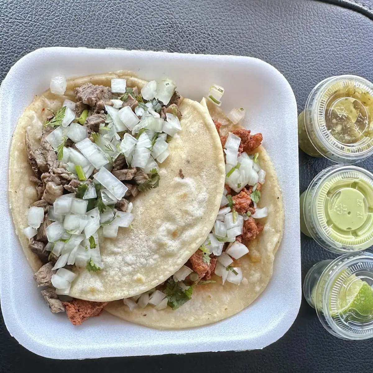 Carne Asada and Al Pastor Tacos