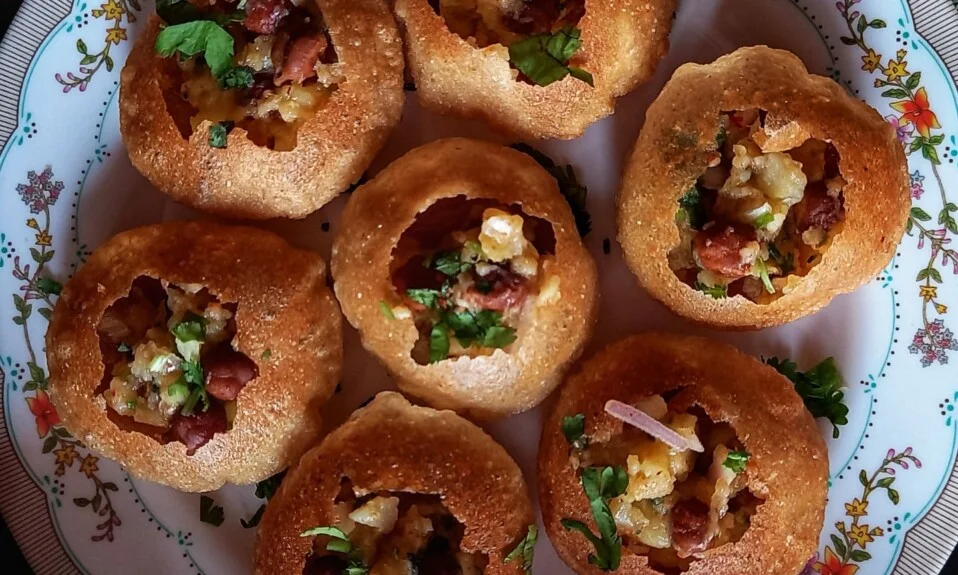 Pani Puri Plate