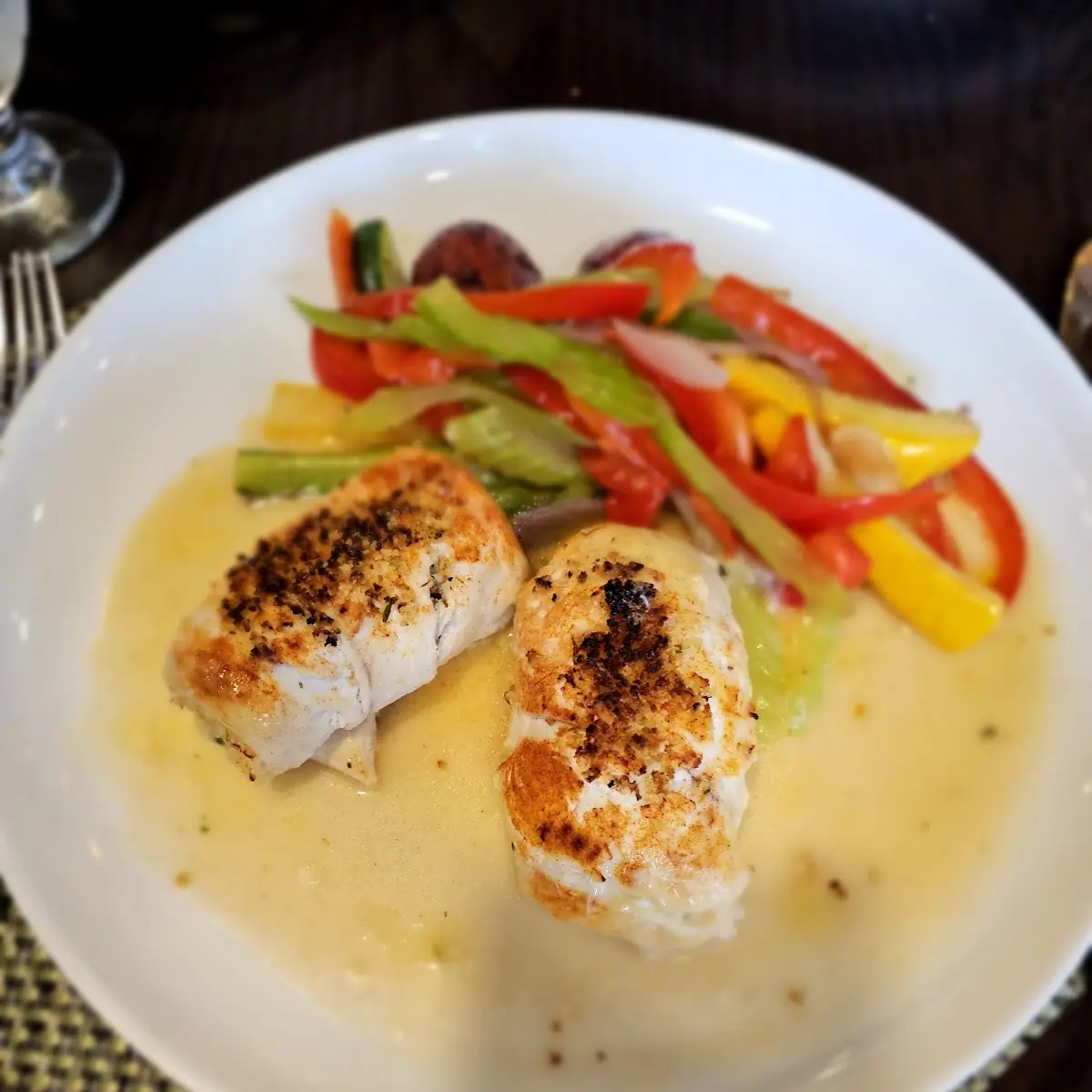 Stuffed Fish Fillet with Veggies