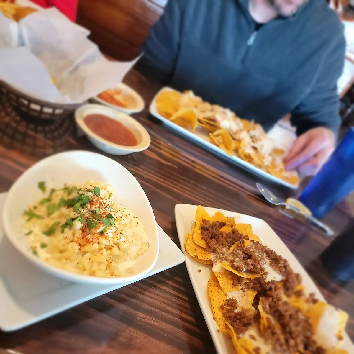 Street Corn and Beef Nachos