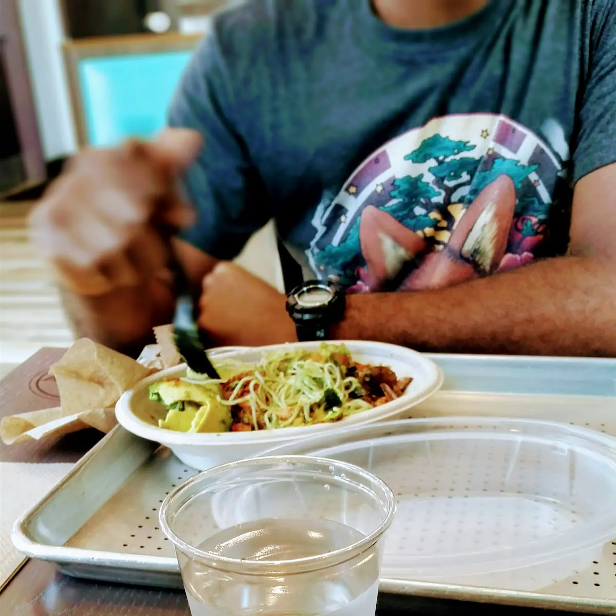 Noodles with BBQ Chicken