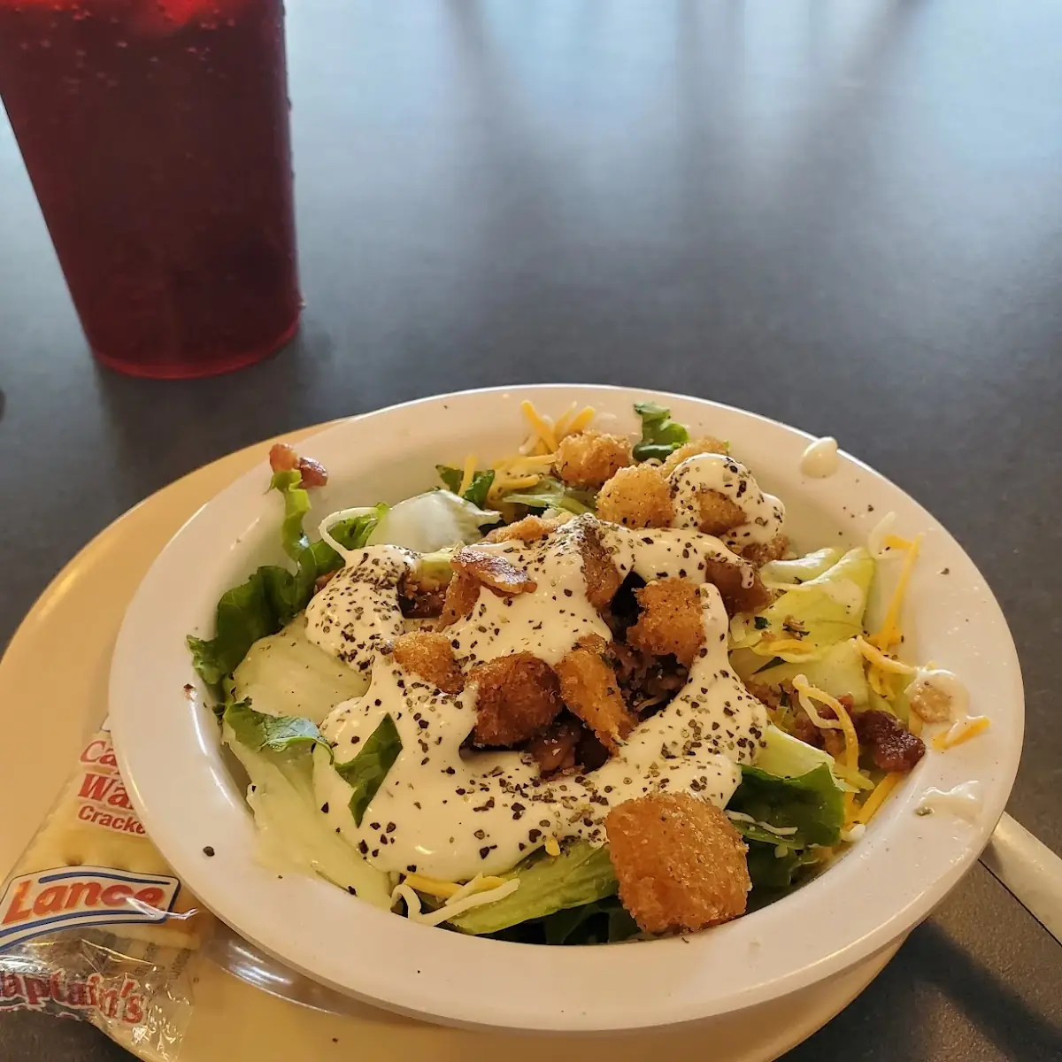 Salad with Ranch Dressing