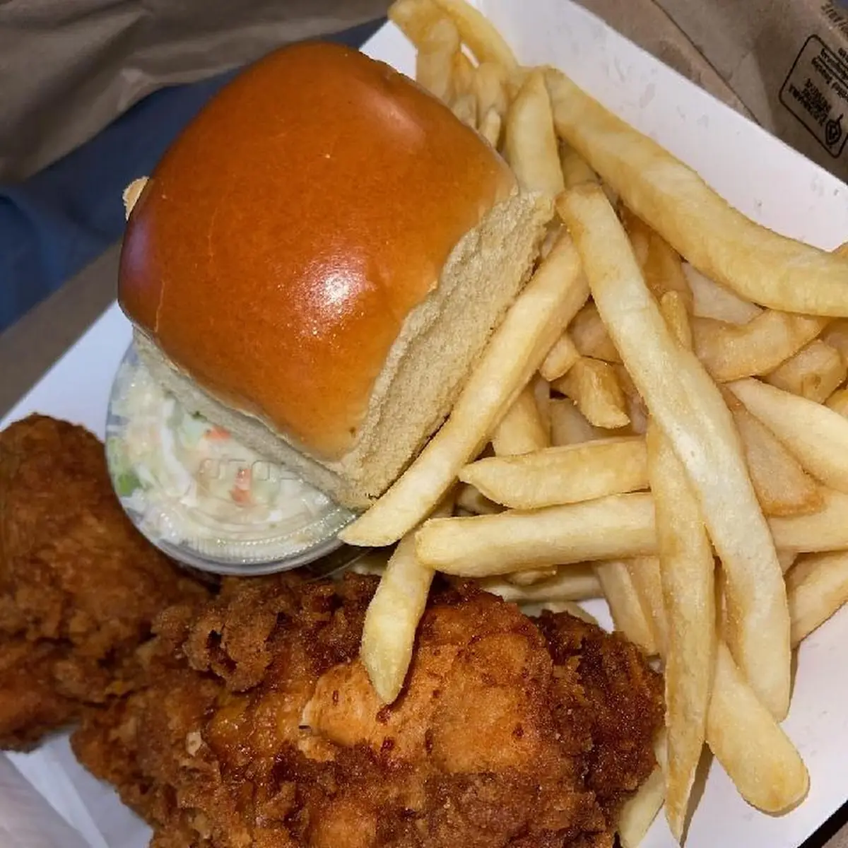 Chicken Filet Basket Sandwich