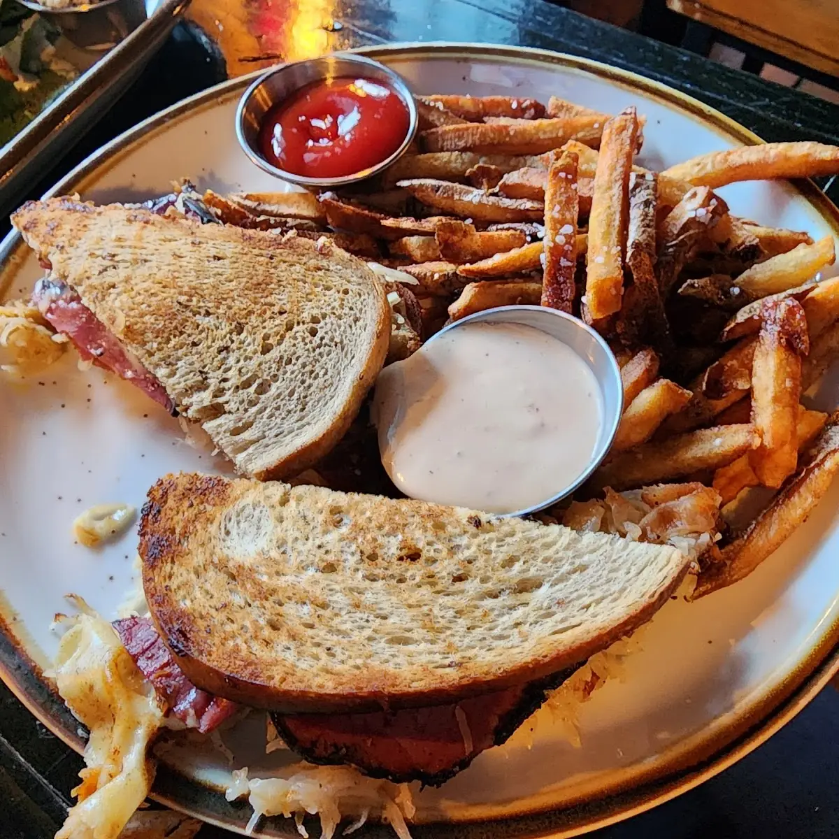 Reuben with Fries